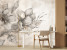 Fototapeta Abstrakcyjny Malowany Kwiat do Salonu i Sypialni 350x256cm Boho, 6826895