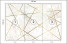 Fototapeta Geometryczne Złote Linie do Salonu i Sypialni 150x105cm, 6828302