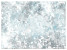 Fototapeta Błękitne Liście i Kwiaty do Salonu i Sypialni 200x140cm, 6828371