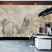Fototapeta Liście Bananowe na Betonie do Salonu i Sypialni 200x140cm, 6828980