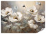 Fototapeta Abstrakcyjne Białe Maki do Salonu i Sypialni 350x256cm Vintage, 6829424