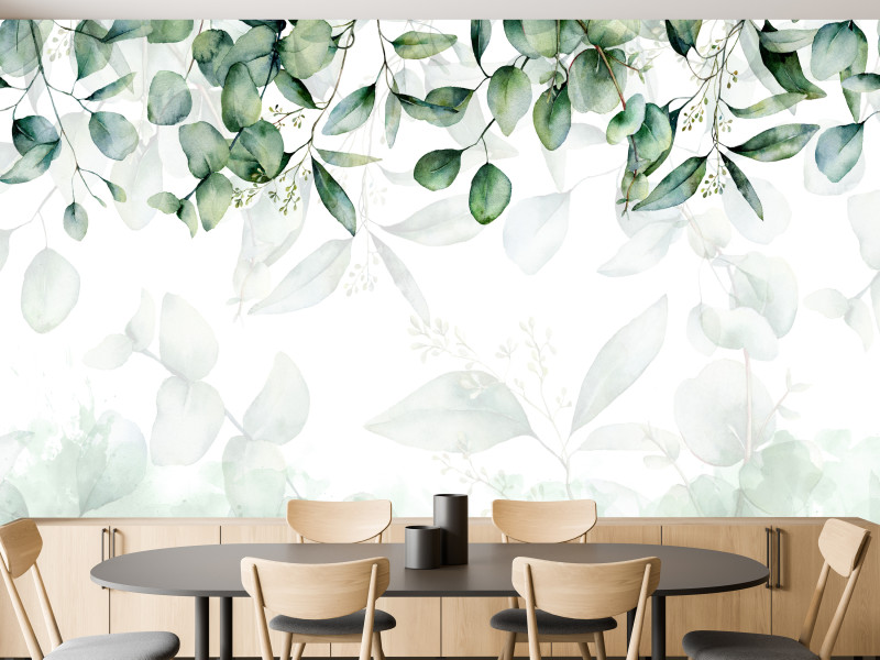 Fototapeta Drobne Liście Eukaliptusa do Salonu i Sypialni 100x70cm, 6832383