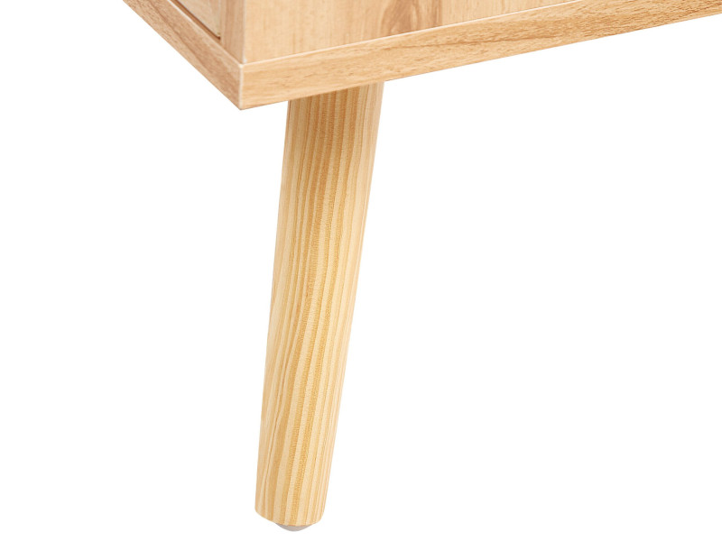 Komoda z 6 szufladami rattan plecionka boho, 684276