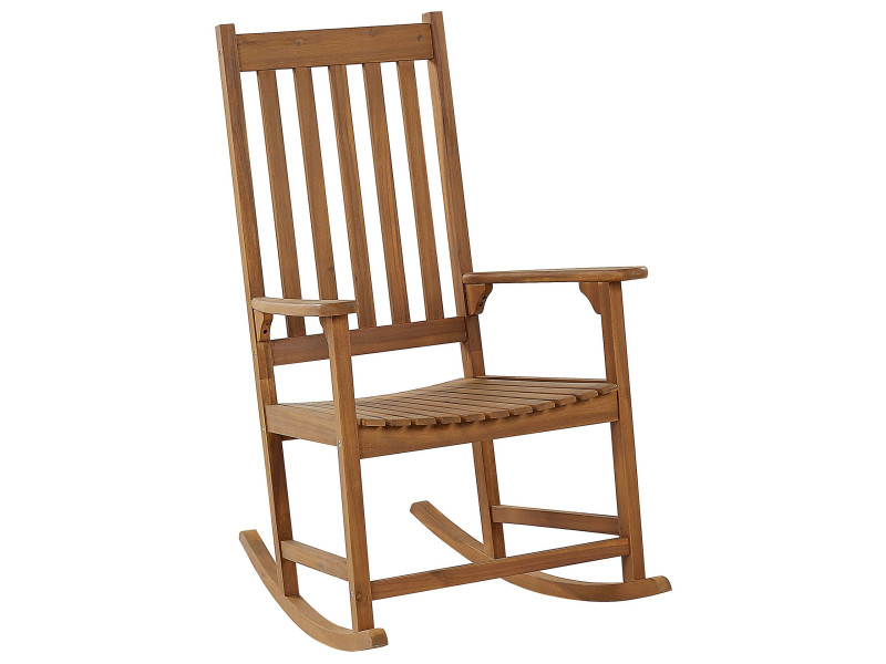 Fotel bujany jasne drewno akacjowe, 684519