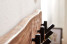 FineBuy Wieszak Ścienny 90 cm Lite Drewno Akacjowe z Naturalną Krawędzią, 686424