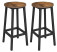 Produkt: Stołek barowy hoker zestaw 2szt krzesło fotel loft