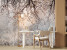 Fototapeta Drzewo i Kwiaty we Mgle do Salonu i Sypialni 300x210cm, 6870757