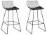 Inny kolor wybarwienia: 2 krzesła barowe kuchenne metalowe czarny