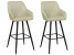 Inny kolor wybarwienia: Zestaw krzeseł barowych tapicerowane jasnozielony