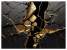 Fototapeta Czarny Abstrakcyjny Marmur do Salonu i Sypialni 250x175cm, 6881601