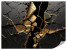 Fototapeta Czarny Abstrakcyjny Marmur do Salonu i Sypialni 300x210cm, 6881776