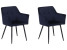 Produkt: 2 krzesła do jadalni welurowe niebieskie