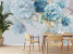 Fototapeta Niebieskie Peonie do Salonu i Sypialni 150x105cm, 6893114