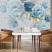 Fototapeta Niebieskie Peonie do Salonu i Sypialni 350x256cm, 6893772
