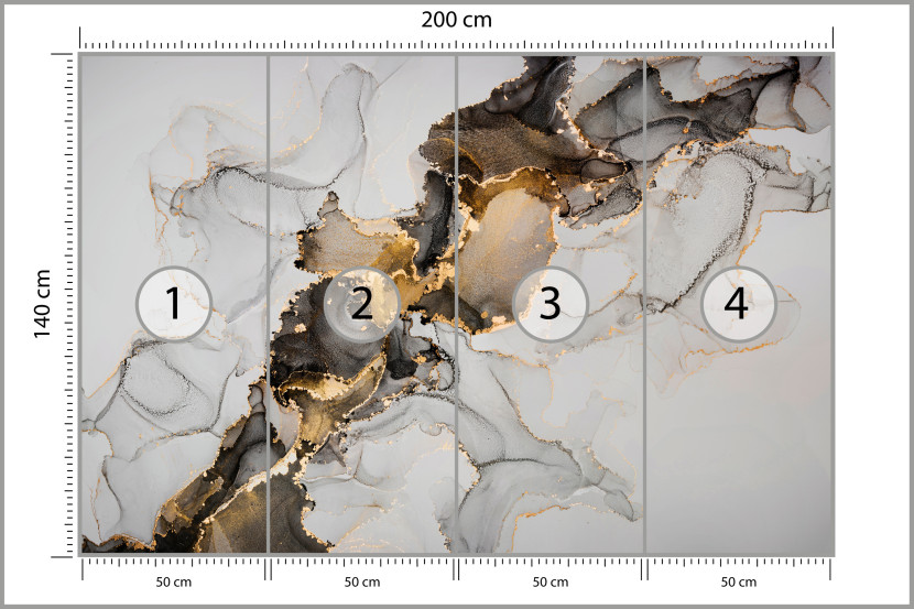 Fototapeta Nowoczesny Wzór Marmuru do Salonu i Sypialni 200x140cm, 6894913