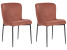 Inny kolor wybarwienia: Zestaw 2 krzeseł do jadalni brązowy