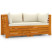 Produkt: vidaXL Sofa ogrodowa Biały  Drewno akacjowe