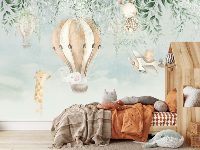 Fototapeta Zwierzątka i Balony Dla Dzieci 400x280cm, 6909335