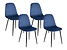 Produkt: zestaw 4 krzeseł Stoke granatowy