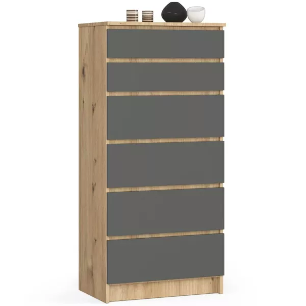Komoda do sypialni, szuflady, STILO, 60x40x130, artisan  | TYLETEGOTU, 6918989