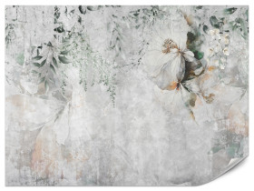 Produkt: Fototapeta Kwiaty na Betonie do Salonu i Sypialni 250x175cm