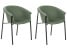 Inny kolor wybarwienia: Zestaw krzeseł obiadowych tapicerowane zielone