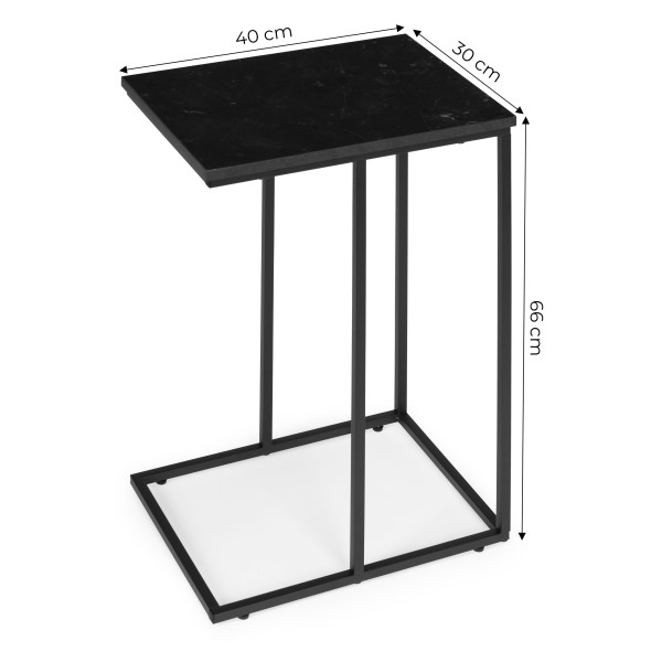 Stolik boczny pod laptopa czarny ModernHome, 6926120