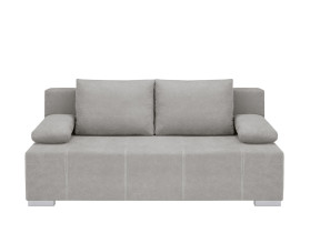 sofa trzyosobowa Street IV LUX 3DL rozkładana z pojemnikiem welurowa szara