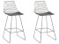 Inny kolor wybarwienia: 2 krzesła kuchenne do jadalni metalowe srebrny