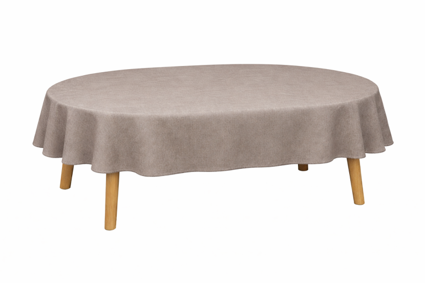 Obrus Plamoodporny EMPIRE 155x500 Owal Cappuccino AmeliaHome, 6945169