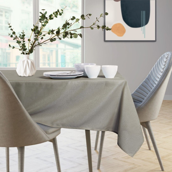 Obrus Plamoodporny EMPIRE 110x200 Owal Cappuccino AmeliaHome, 6946792