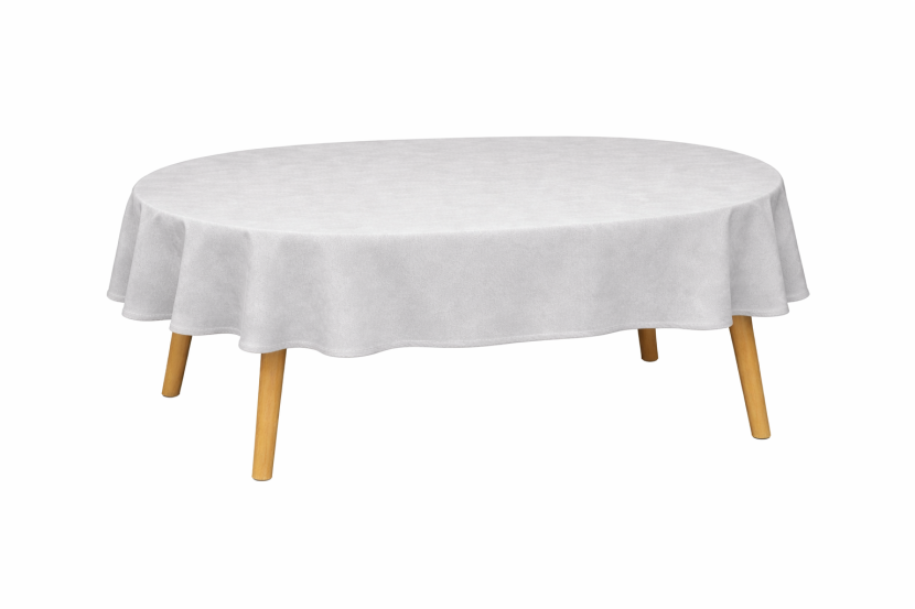 Obrus Plamoodporny EMPIRE 150x220 Owal kremowy AmeliaHome, 6948297