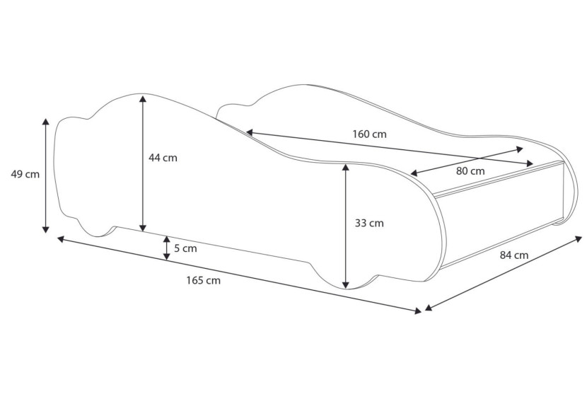Łóżko dziecięce auto 160x80 - Szeryf dla chłopca, 6962584