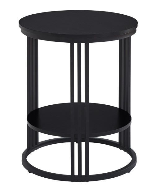 STOLIK KAWOWY DO SALONU SYPIALNI POKOJU FI50 CM CZARNY WYSOKI 60CM LOFT, 6963157