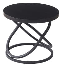 STOLIK KAWOWY DO SALONU OKRĄGŁY NOWOCZESNY DESIGN GALAXY MAX fi60 cm CZARNY