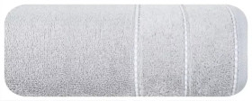 Ręcznik Mari 50x90 srebrny z welurową bordiurą 500g/m2