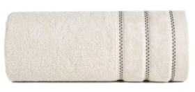 Ręcznik Dona 30x50 03 beżowy z welurową bordiurą frotte 500 g/m2