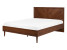 Inny kolor wybarwienia: Łóżko rustykalne 140x200 ciemne drewno