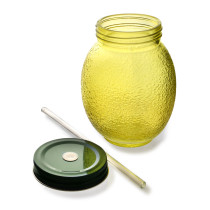 MODERN KITCHEN Szklany kubek ze szklaną słomką 550ml