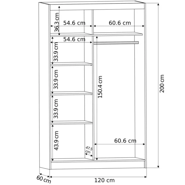 Szafa INES 120 GR, 7065937