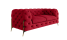 Inny kolor wybarwienia: Ropez Chelsea Bis sofa 2 pikowana czerwona nogi złote