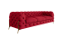 Inny kolor wybarwienia: Ropez Chelsea Bis sofa 3 pikowana czerwona nogi złote