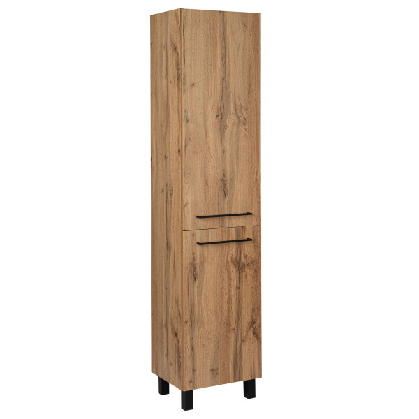 Zestaw do Łazienki 60cm Szafka z Umywalką Słupek 40cm Dąb Wotan, 7142152