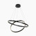 Lampa wisząca RIM czarno-biała LED 83W 3000-4000K 7000lm Maytoni, 7159118