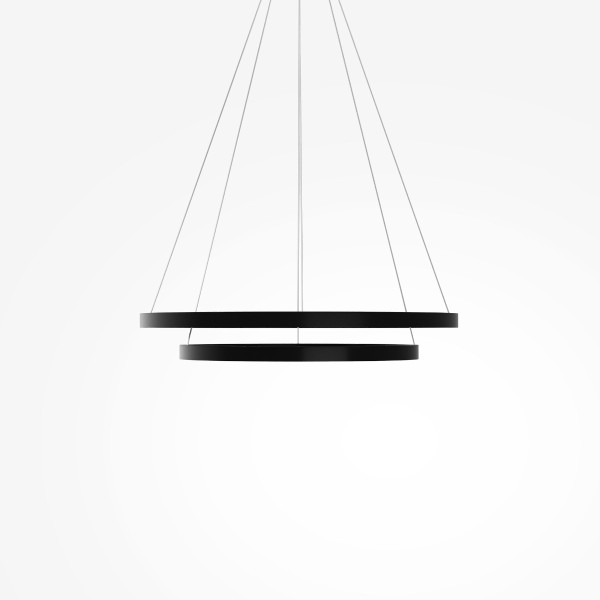 Lampa wisząca RIM czarno-biała LED 83W 3000-4000K 7000lm Maytoni, 7159119