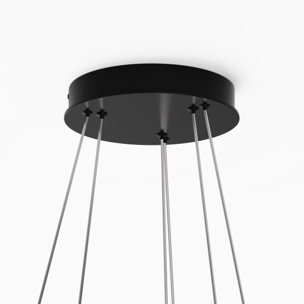 Lampa wisząca RIM czarno-biała LED 83W 3000-4000K 7000lm Maytoni, 7159121