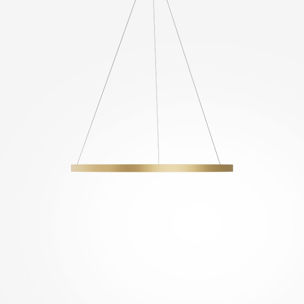 Lampa wisząca RIM mosiężno-biała LED 51W 3000-4000K 4335lm Maytoni, 7160092
