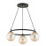Lampa wisząca RINGO czarno-złota 3xE14x10W wym:66x54x54cm IP20 Alfa, 7160139