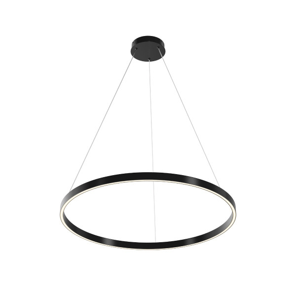 Lampa wisząca RIM ring czarno-biała LED 51W Biały zmienny 0lm IP20 Maytoni, 7160194