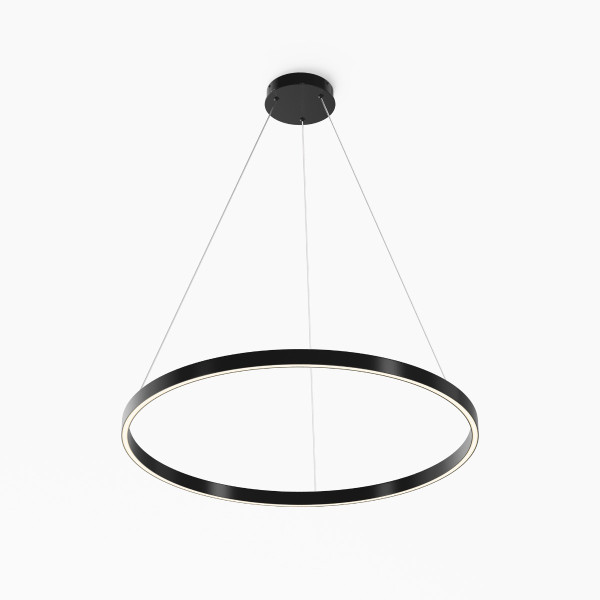 Lampa wisząca RIM ring czarno-biała LED 51W Biały zmienny 0lm IP20 Maytoni, 7160195